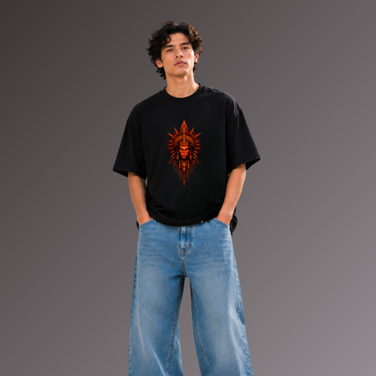 Inferno Hanuman Oversized T-Shirt