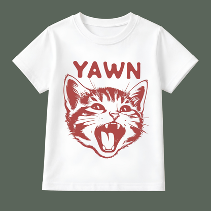 Yawn Cat Kids T-Shirt