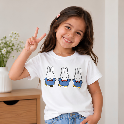 Bunny Trio Kids T-Shirt