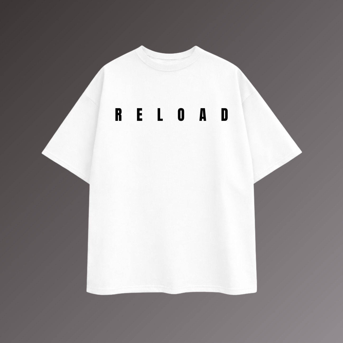 Reload Minimal Oversized T-Shirt – White