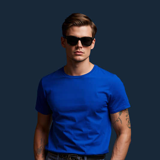 Regular fit Luxe Blue T shirt
