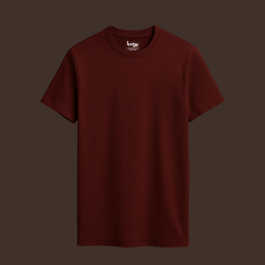 Regular fit Bare Maroon T shirt