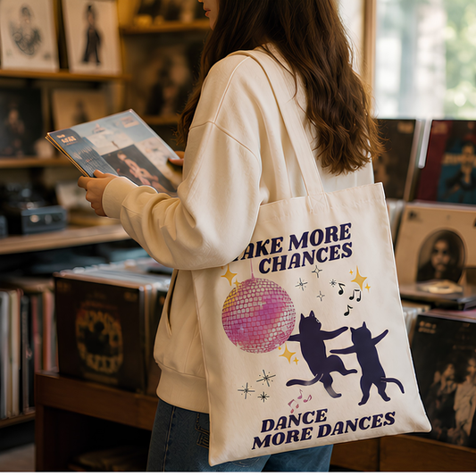 Dance More Premium Canvas Tote Bag