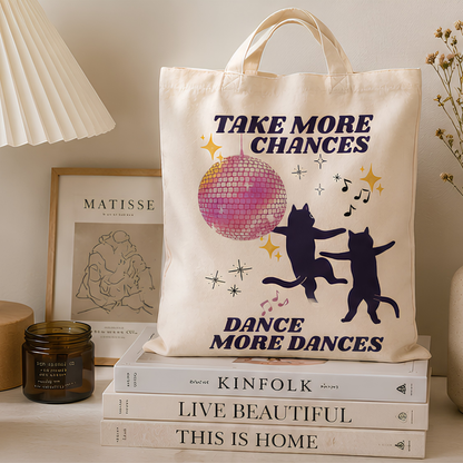 Dance More Premium Canvas Tote Bag