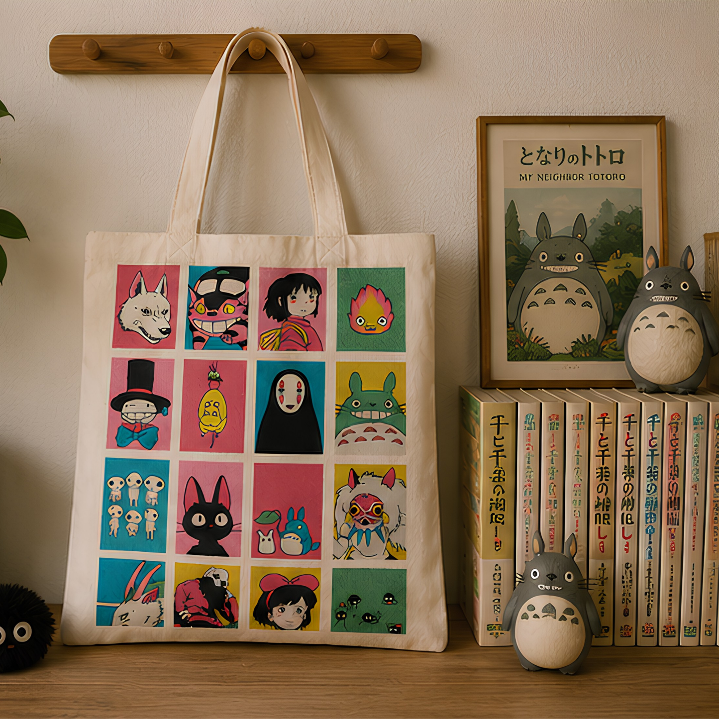 Studio Ghibli Icons Premium Canvas Tote Bag