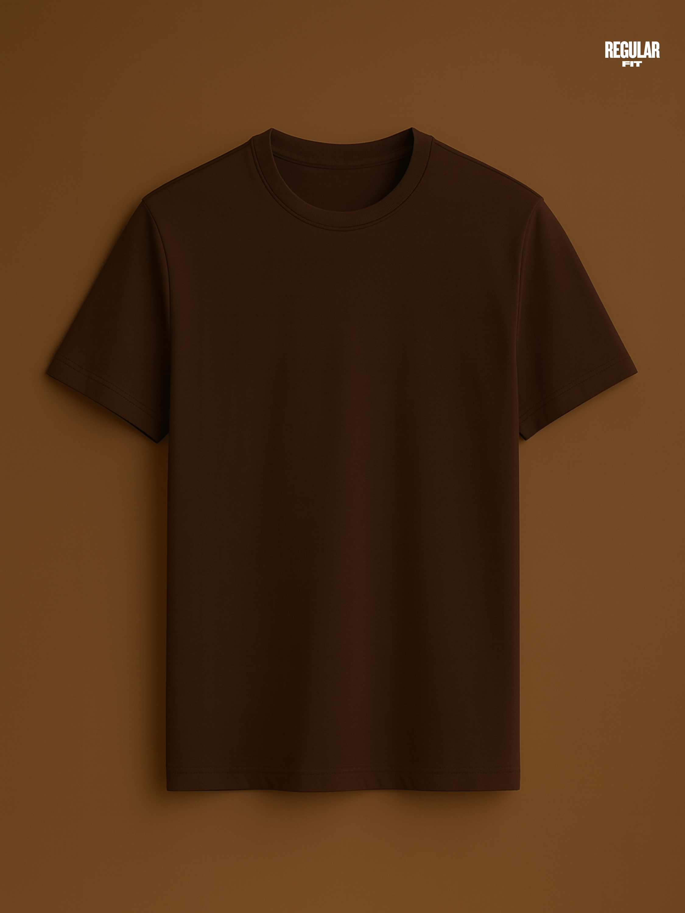 Regular fit Coffee T shirt