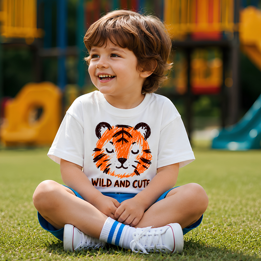 Wild & Cute Tiger Kids T-Shirt