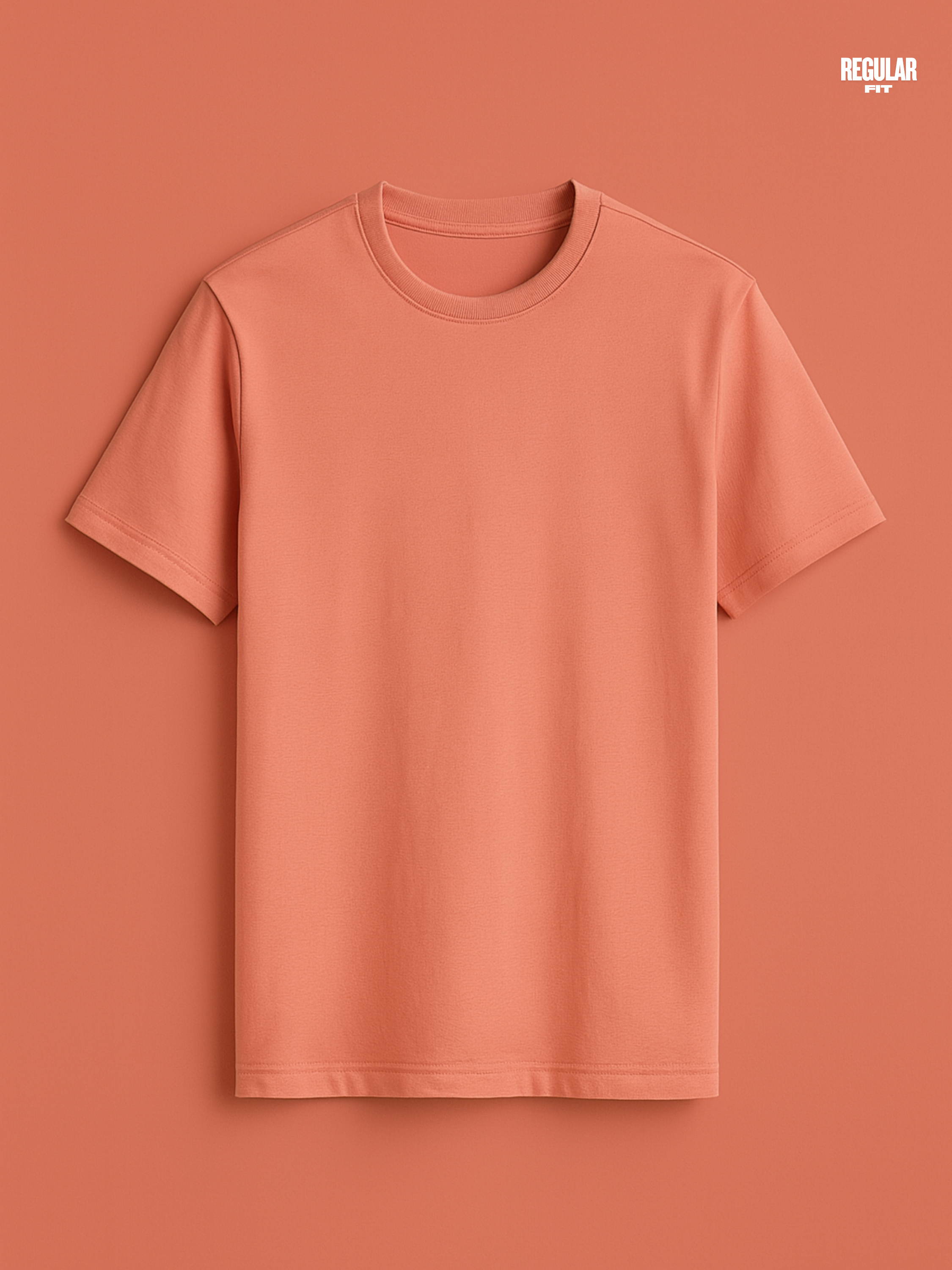 Regular fit Coral Mist T shirt