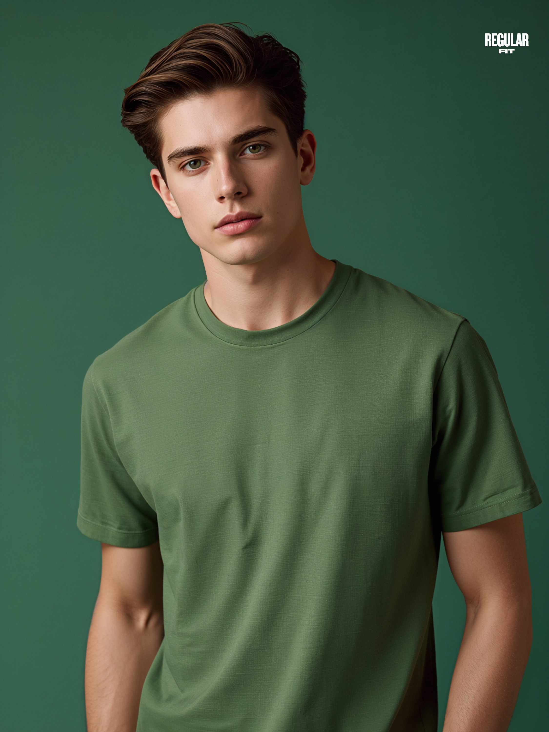 Regular fit Terra Olive T shirt
