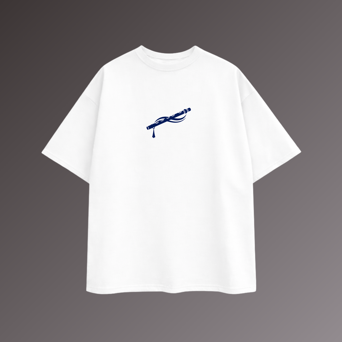 Divine Krishna Aura Oversized T-Shirt – White
